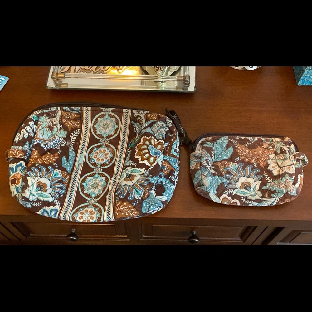 Set of 2 Vera Bradley toiletry bags